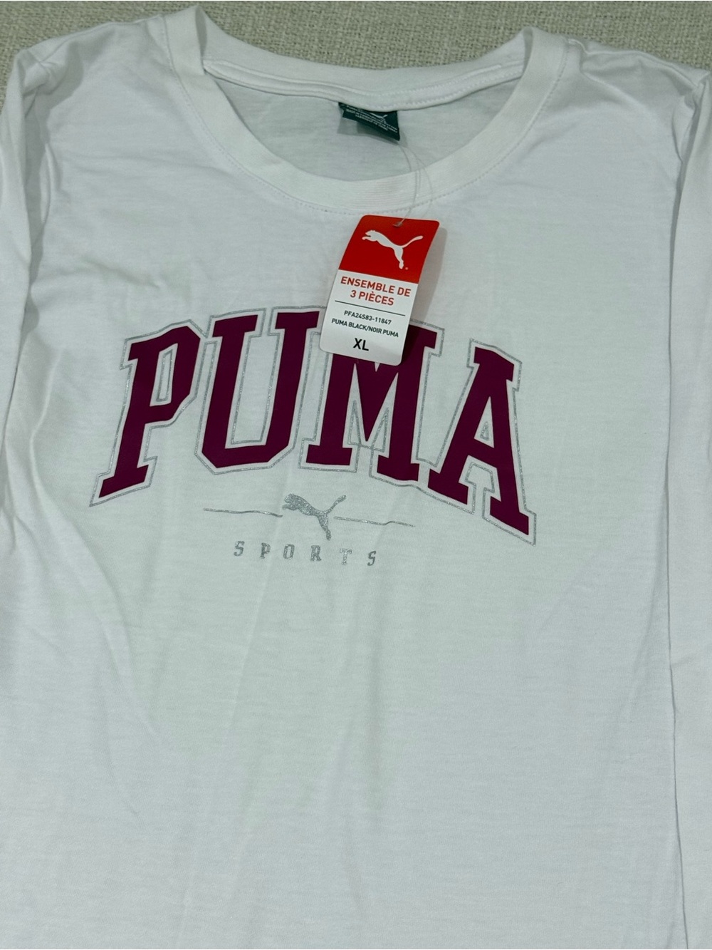 Brand new with tags PUMA girls 3-piece outfit set in size XL in puma black - Picture 8 of 12